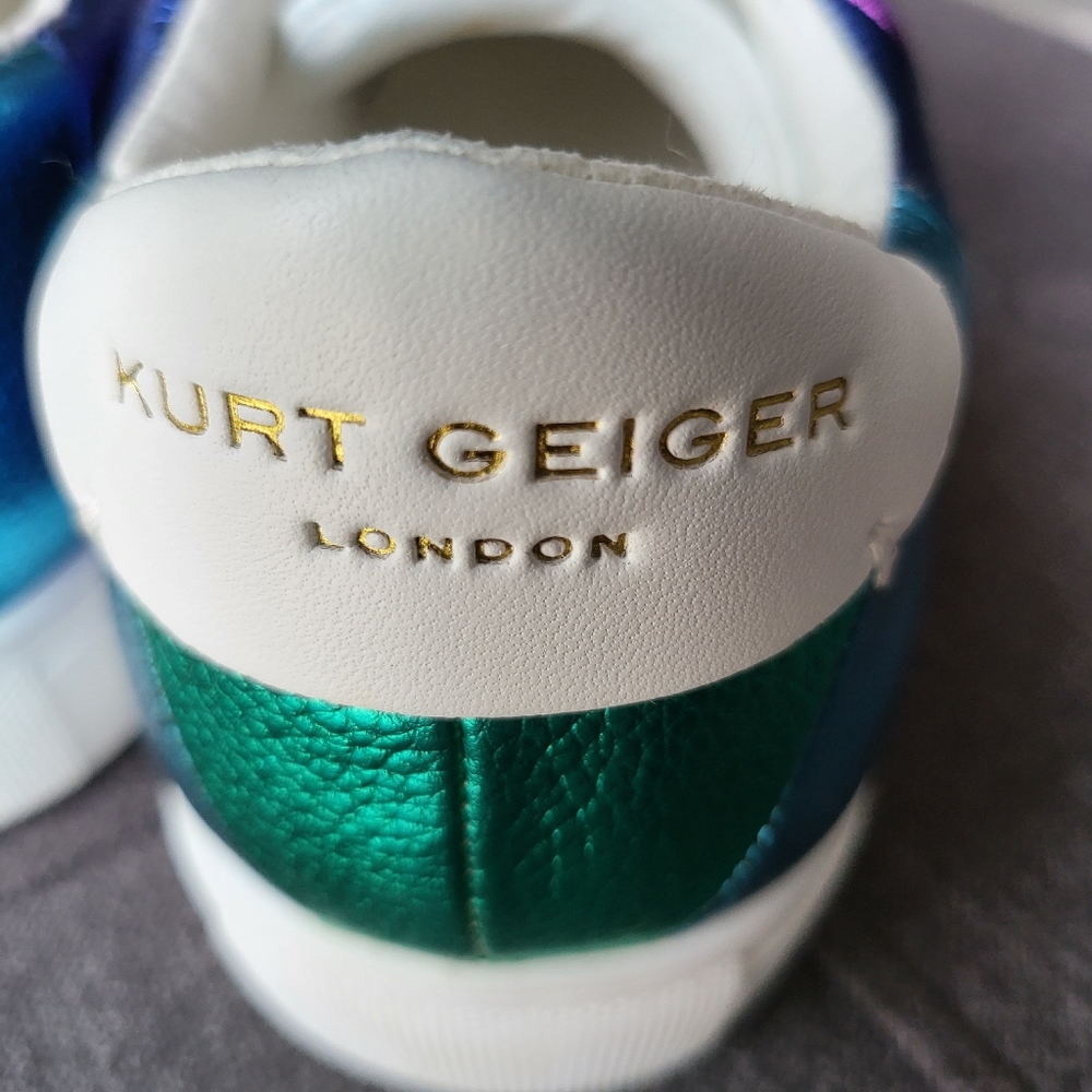 Size 42 Kurt Geiger Metallic Rainbow Sneakers